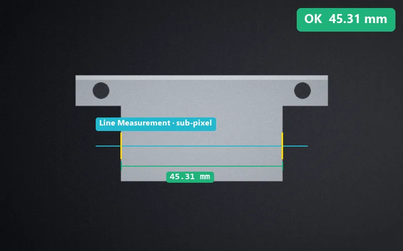 ตัวอย่างผลตรวจ Line Measurement